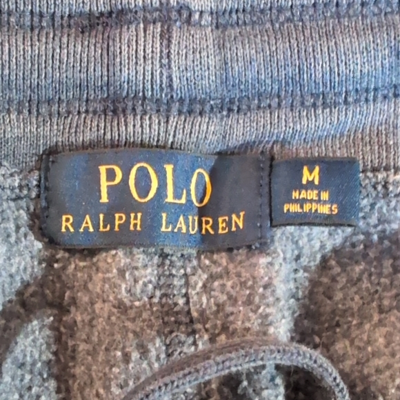 Polo Ralph Lauren Men's M Blue Jogger sweat Pants Drawstring Leg Pockets size M - Picture 8 of 9